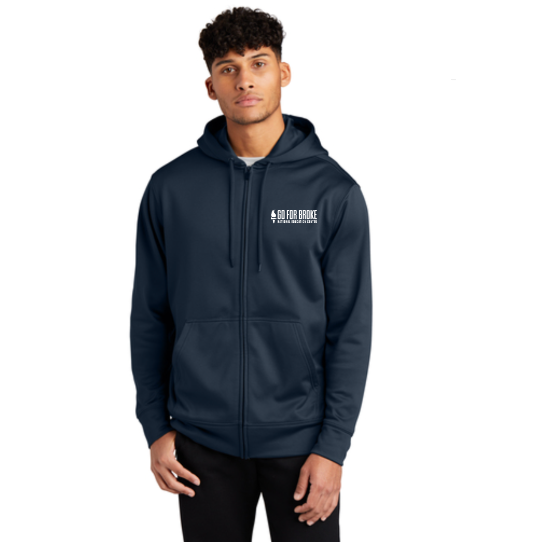 Unisex Navy Zip Up Jacket