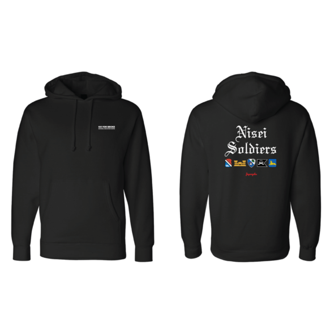 Japangeles x GFBNEC Nisei Soldiers Hoodie Black