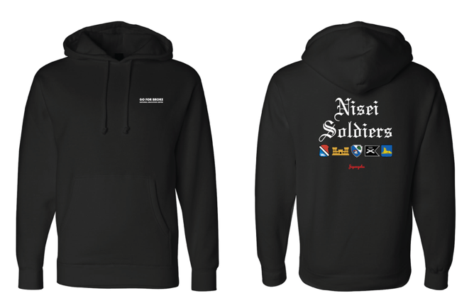 Japangeles x GFBNEC Nisei Soldiers Hoodie Black