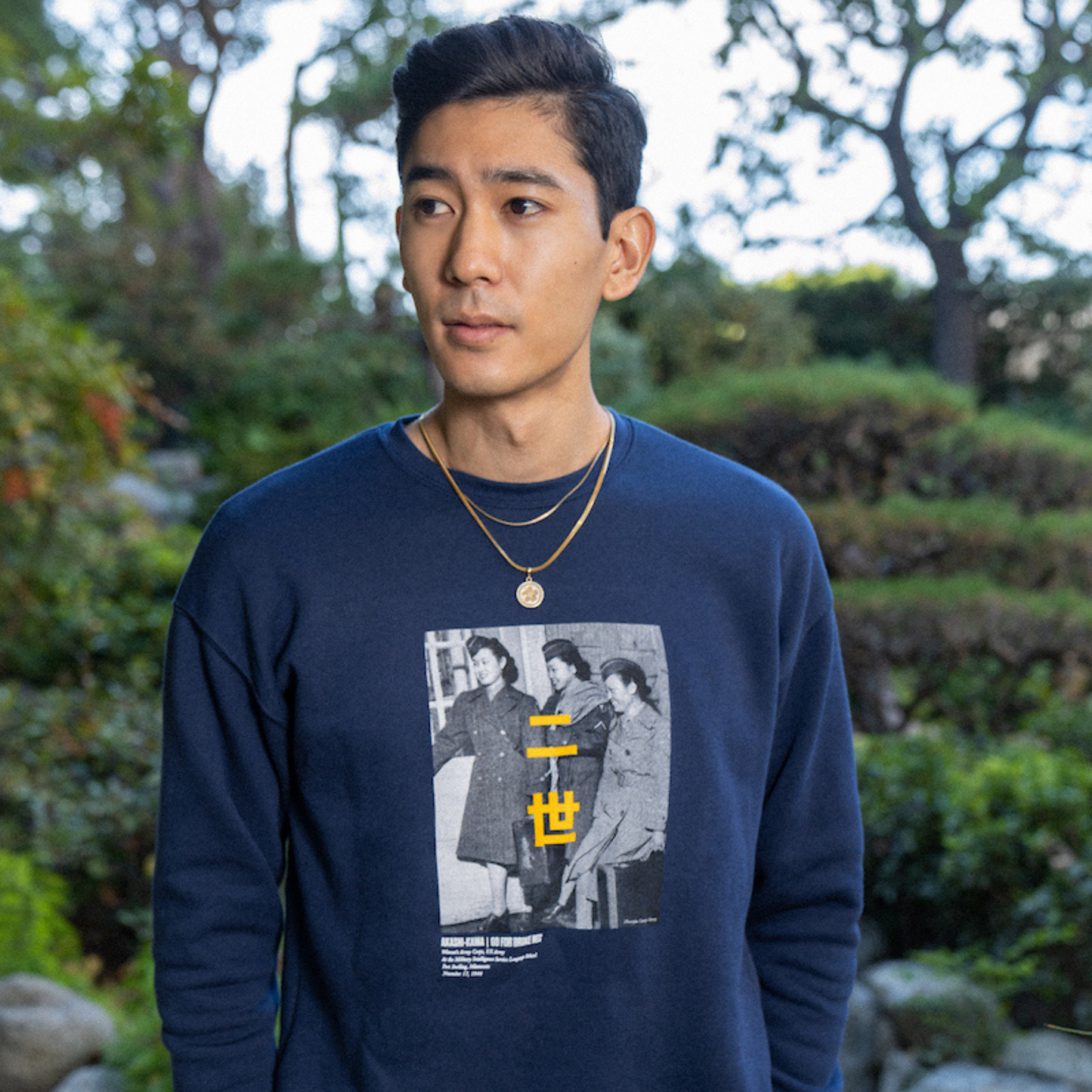 Akashi Kama Crewneck Sweatshirt - Fort Snelling, Minnesota (Navy)