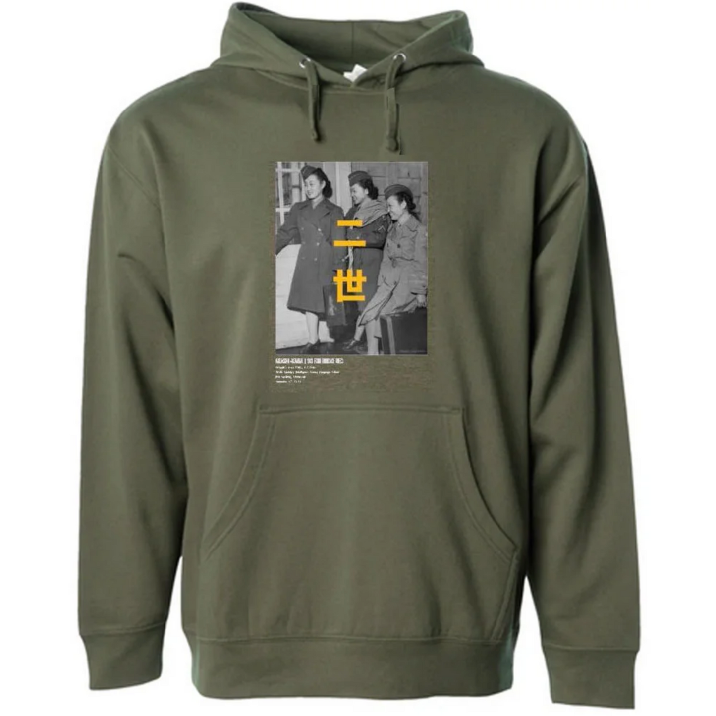Akashi Kama Hoodie - Fort Snelling, Minnesota (Army Green)