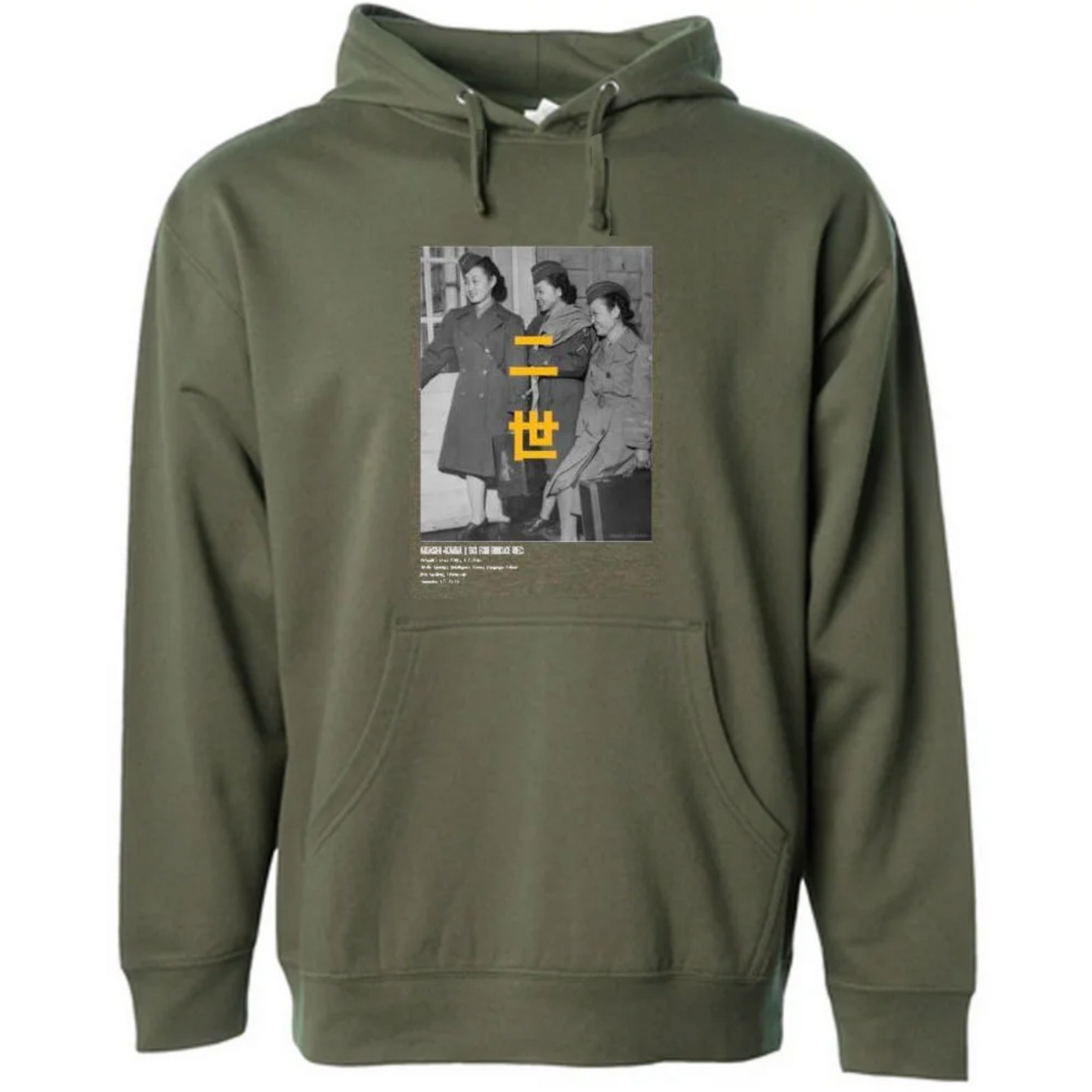 Akashi Kama Hoodie -  Fort Snelling, Minnesota  (Army Green)